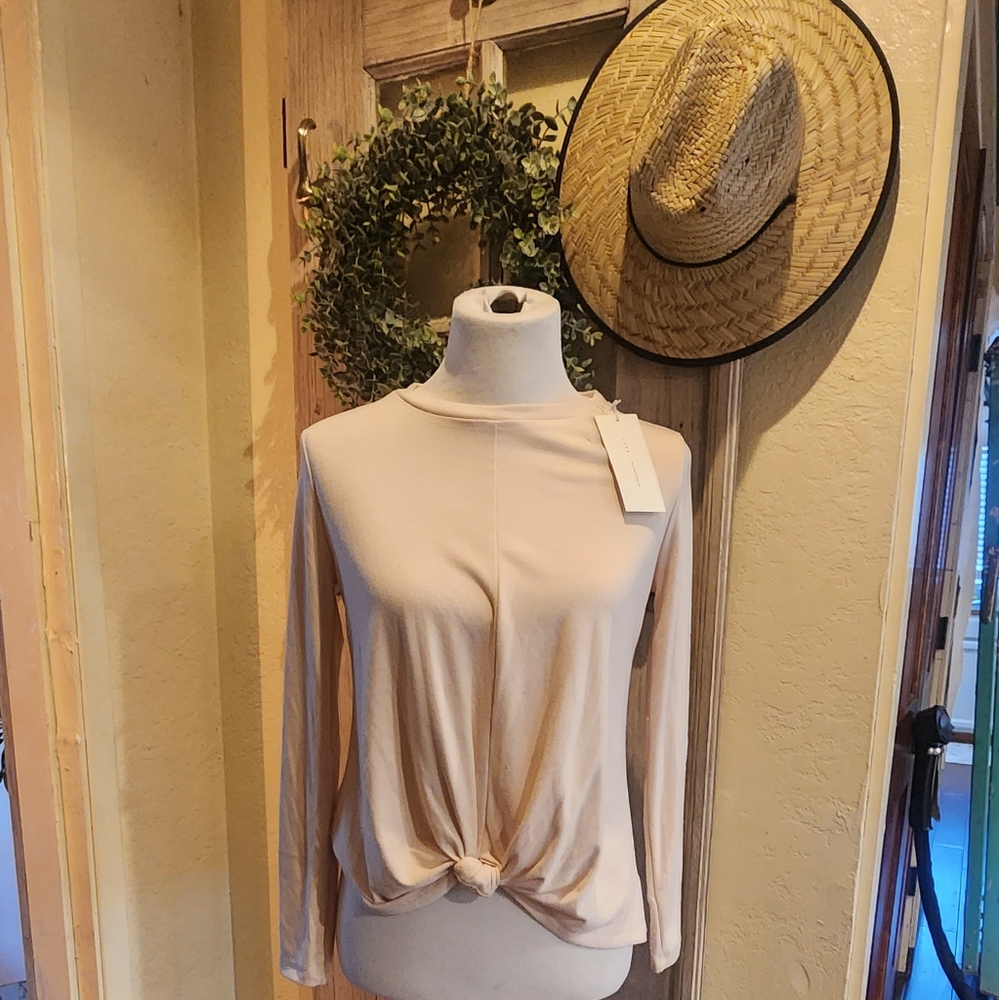 Lush off white long-sleeved top